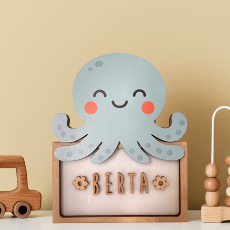 Lampara Infantil Personalizada Pulpo - Nanetes